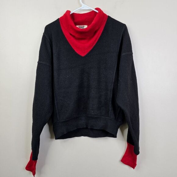 Vintage RODIER Paris Wool Acrylic Blend Long Sleeve Cowl Neck Sweater M - Picture 9 of 11